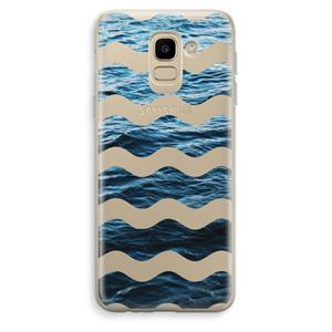 CaseCompany Oceaan: Samsung Galaxy J6 (2018) Transparant Hoesje
