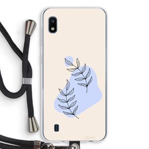 CaseCompany Leaf me if you can: Samsung Galaxy A10 Transparant Hoesje met koord