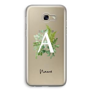 CaseCompany Green Brush: Samsung Galaxy A5 (2017) Transparant Hoesje