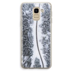 CaseCompany Snøfall: Samsung Galaxy J6 (2018) Transparant Hoesje
