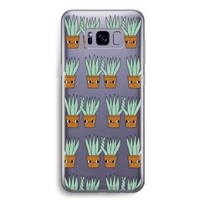 CaseCompany Sansevieria: Samsung Galaxy S8 Transparant Hoesje