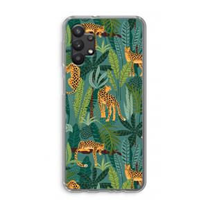 CaseCompany Luipaard 2: Samsung Galaxy A32 5G Transparant Hoesje