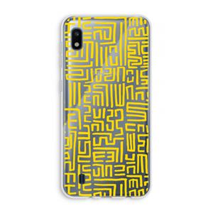 CaseCompany Majorelle Blue Print: Samsung Galaxy A10 Transparant Hoesje