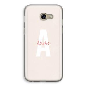 CaseCompany Strawberry Milkshake: Samsung Galaxy A5 (2017) Transparant Hoesje