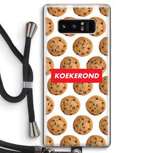 CaseCompany Koekerond: Samsung Galaxy Note 8 Transparant Hoesje met koord