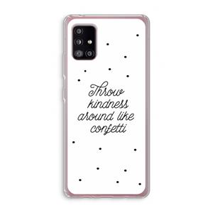 CaseCompany Confetti: Samsung Galaxy A51 5G Transparant Hoesje
