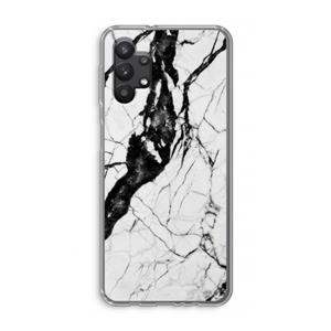 CaseCompany Witte marmer 2: Samsung Galaxy A32 5G Transparant Hoesje