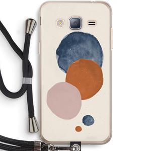 CaseCompany Geo #4: Samsung Galaxy J3 (2016) Transparant Hoesje met koord