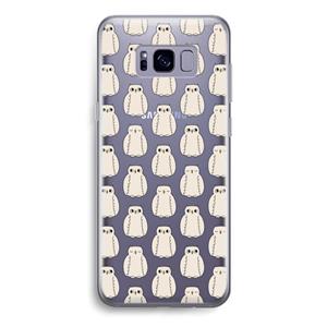 CaseCompany Uilen: Samsung Galaxy S8 Transparant Hoesje