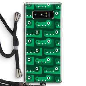 CaseCompany Crocs: Samsung Galaxy Note 8 Transparant Hoesje met koord