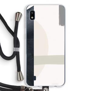 CaseCompany Baca: Samsung Galaxy A10 Transparant Hoesje met koord