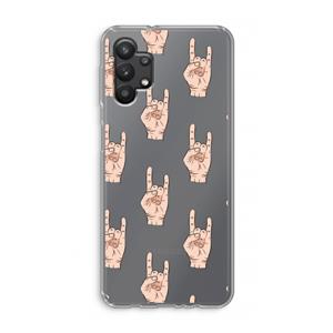 CaseCompany Rock: Samsung Galaxy A32 5G Transparant Hoesje
