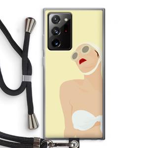 CaseCompany Summer: Samsung Galaxy Note 20 Ultra / Note 20 Ultra 5G Transparant Hoesje met koord