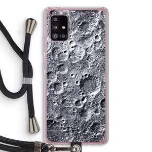 CaseCompany Maanlandschap: Samsung Galaxy A51 5G Transparant Hoesje met koord