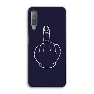 CaseCompany F**k U: Samsung Galaxy A7 (2018) Transparant Hoesje