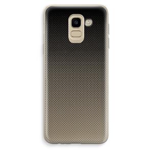 CaseCompany Musketon Halftone: Samsung Galaxy J6 (2018) Transparant Hoesje