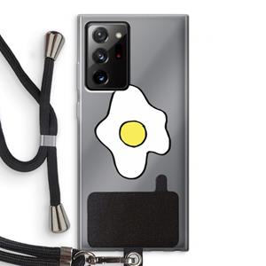 CaseCompany Spiegelei: Samsung Galaxy Note 20 Ultra / Note 20 Ultra 5G Transparant Hoesje met koord