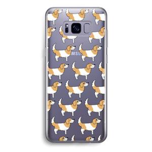 CaseCompany Doggy: Samsung Galaxy S8 Transparant Hoesje