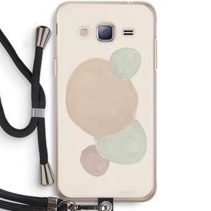 CaseCompany Geo #9: Samsung Galaxy J3 (2016) Transparant Hoesje met koord