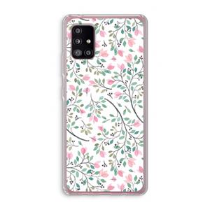 CaseCompany Sierlijke bloemen: Samsung Galaxy A51 5G Transparant Hoesje