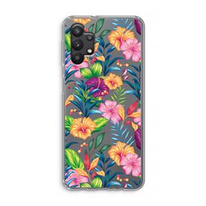 CaseCompany Tropisch 2: Samsung Galaxy A32 5G Transparant Hoesje