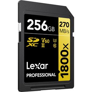 Lexar Professional SDXC Gold 256GB 1800x UHS-II V60