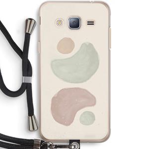 CaseCompany Geo #10: Samsung Galaxy J3 (2016) Transparant Hoesje met koord