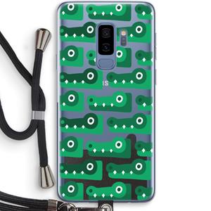 CaseCompany Crocs: Samsung Galaxy S9 Plus Transparant Hoesje met koord