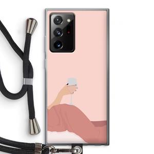 CaseCompany Wine: Samsung Galaxy Note 20 Ultra / Note 20 Ultra 5G Transparant Hoesje met koord