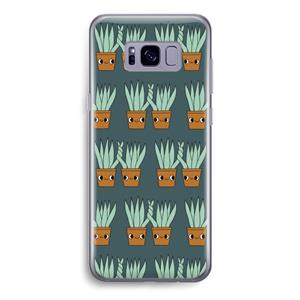 CaseCompany Sansevieria: Samsung Galaxy S8 Transparant Hoesje