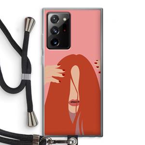 CaseCompany Woke up like this: Samsung Galaxy Note 20 Ultra / Note 20 Ultra 5G Transparant Hoesje met koord