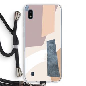 CaseCompany Luca: Samsung Galaxy A10 Transparant Hoesje met koord