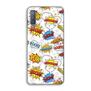 CaseCompany Pow Smack: Samsung Galaxy A7 (2018) Transparant Hoesje