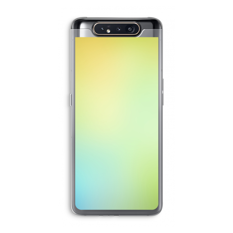 CaseCompany Minty mist pastel: Samsung Galaxy A80 Transparant Hoesje