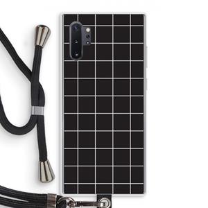 CaseCompany Rooster 2: Samsung Galaxy Note 10 Plus Transparant Hoesje met koord