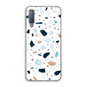 CaseCompany Terrazzo N°13: Samsung Galaxy A7 (2018) Transparant Hoesje