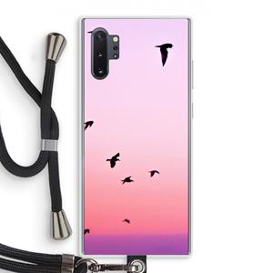 CaseCompany Fly away: Samsung Galaxy Note 10 Plus Transparant Hoesje met koord