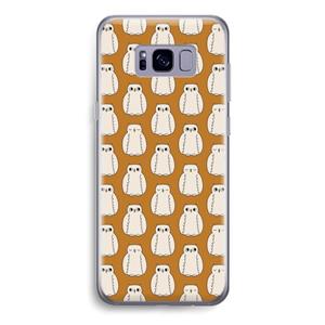 CaseCompany Uilen: Samsung Galaxy S8 Transparant Hoesje