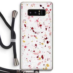 CaseCompany Terrazzo N°9: Samsung Galaxy Note 8 Transparant Hoesje met koord