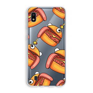CaseCompany Hamburger: Samsung Galaxy A10 Transparant Hoesje
