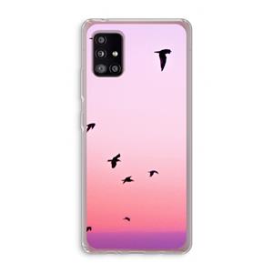 CaseCompany Fly away: Samsung Galaxy A51 5G Transparant Hoesje