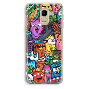 CaseCompany Vexx Mixtape: Samsung Galaxy J6 (2018) Transparant Hoesje