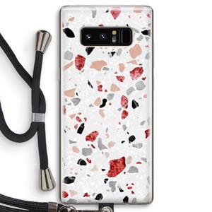 CaseCompany Terrazzo N°12: Samsung Galaxy Note 8 Transparant Hoesje met koord