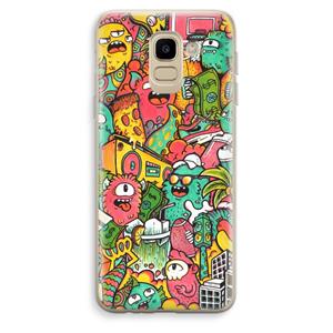 CaseCompany Vexx City: Samsung Galaxy J6 (2018) Transparant Hoesje