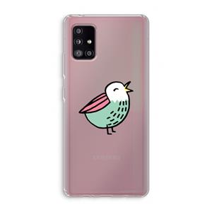 CaseCompany Birdy: Samsung Galaxy A51 5G Transparant Hoesje