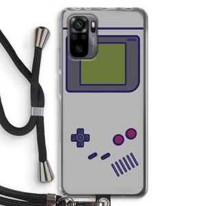 CaseCompany Game On: Xiaomi Redmi Note 10 Pro Transparant Hoesje met koord