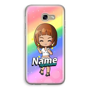 CaseCompany Chibi Maker vrouw: Samsung Galaxy A5 (2017) Transparant Hoesje