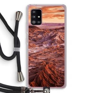 CaseCompany Mars: Samsung Galaxy A51 5G Transparant Hoesje met koord