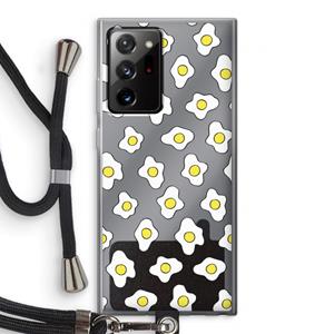 CaseCompany Spiegeleitjes: Samsung Galaxy Note 20 Ultra / Note 20 Ultra 5G Transparant Hoesje met koord