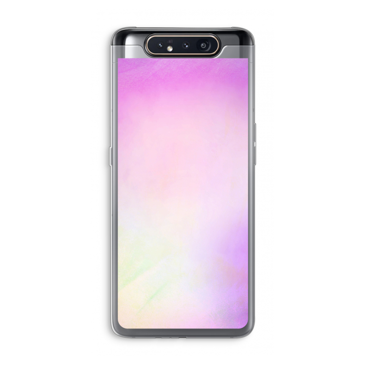 CaseCompany Flow mist pastel: Samsung Galaxy A80 Transparant Hoesje